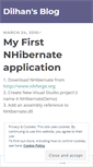 Mobile Screenshot of dilhans.wordpress.com