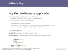 Tablet Screenshot of dilhans.wordpress.com