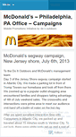 Mobile Screenshot of mcdonaldscampaign.wordpress.com