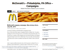 Tablet Screenshot of mcdonaldscampaign.wordpress.com