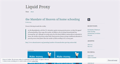 Desktop Screenshot of liquidproxy.wordpress.com