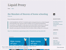 Tablet Screenshot of liquidproxy.wordpress.com
