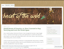 Tablet Screenshot of heartofthewild.wordpress.com