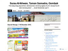 Tablet Screenshot of alikhwansamudra.wordpress.com