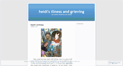 Desktop Screenshot of heidislifeandgrieving.wordpress.com