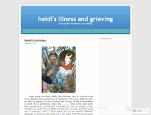 Tablet Screenshot of heidislifeandgrieving.wordpress.com