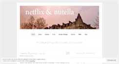 Desktop Screenshot of netflixandnutella.wordpress.com