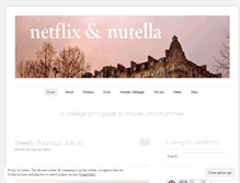 Tablet Screenshot of netflixandnutella.wordpress.com