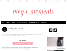 Tablet Screenshot of meganmoments.wordpress.com