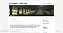 Desktop Screenshot of fordtrucksoppinion1.wordpress.com