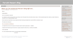 Desktop Screenshot of farrukhhassan.wordpress.com
