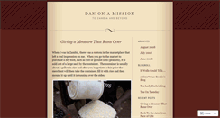 Desktop Screenshot of danonamission.wordpress.com