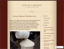 Tablet Screenshot of danonamission.wordpress.com