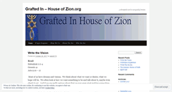Desktop Screenshot of graftedinhouseofzion.wordpress.com