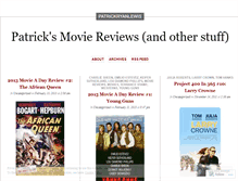 Tablet Screenshot of patrickryanlewis.wordpress.com