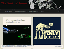 Tablet Screenshot of maskofreason.wordpress.com