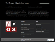 Tablet Screenshot of museumofspeciesism.wordpress.com