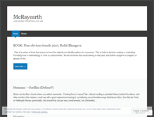 Tablet Screenshot of mcrayearth.wordpress.com