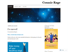 Tablet Screenshot of cosmicrage.wordpress.com