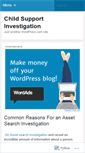 Mobile Screenshot of childsupportinvestigation.wordpress.com