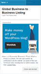 Mobile Screenshot of globalbusinessurl.wordpress.com