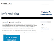 Tablet Screenshot of cursosamia.wordpress.com