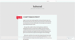 Desktop Screenshot of kaburad.wordpress.com