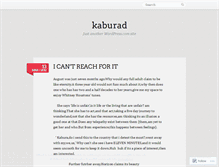 Tablet Screenshot of kaburad.wordpress.com