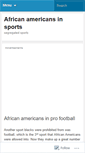Mobile Screenshot of africanamericansinprofessionalsports.wordpress.com