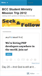 Mobile Screenshot of bccseekandfollow2012.wordpress.com