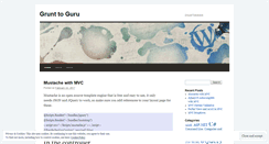 Desktop Screenshot of grunttoguru.wordpress.com