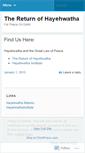 Mobile Screenshot of hayehwatha.wordpress.com