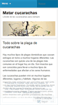 Mobile Screenshot of matarcucarachas.wordpress.com