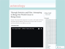 Tablet Screenshot of actecology.wordpress.com