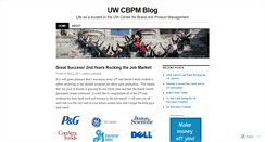 Desktop Screenshot of cbpmbrandblogger.wordpress.com