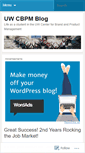 Mobile Screenshot of cbpmbrandblogger.wordpress.com