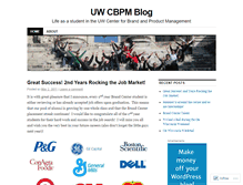 Tablet Screenshot of cbpmbrandblogger.wordpress.com