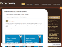 Tablet Screenshot of patriactionary.wordpress.com