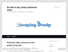 Tablet Screenshot of escapingdonky.wordpress.com