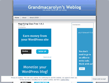 Tablet Screenshot of grandmacarolyn.wordpress.com