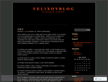 Tablet Screenshot of felixovblog.wordpress.com