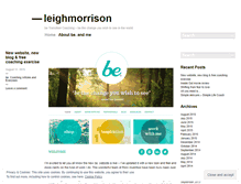 Tablet Screenshot of leighmorrison.wordpress.com