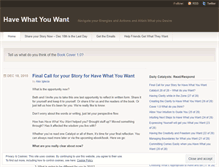 Tablet Screenshot of havewhatyouwant.wordpress.com