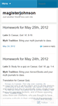 Mobile Screenshot of magisterjohnson.wordpress.com