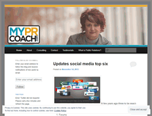 Tablet Screenshot of myprcoach.wordpress.com