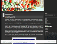 Tablet Screenshot of prescriptiondrugabuse.wordpress.com