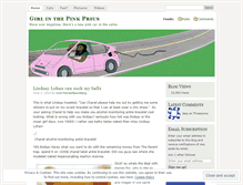 Tablet Screenshot of girlinthepinkprius.wordpress.com