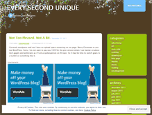 Tablet Screenshot of everysecondunique.wordpress.com