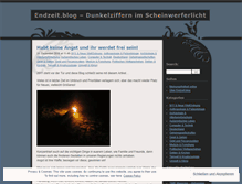 Tablet Screenshot of endzeitblog.wordpress.com