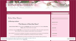 Desktop Screenshot of ednamaesheen.wordpress.com